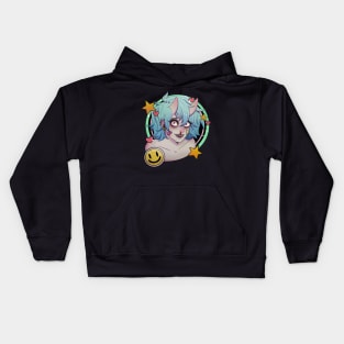 Pastel Party Demon Girl Kids Hoodie